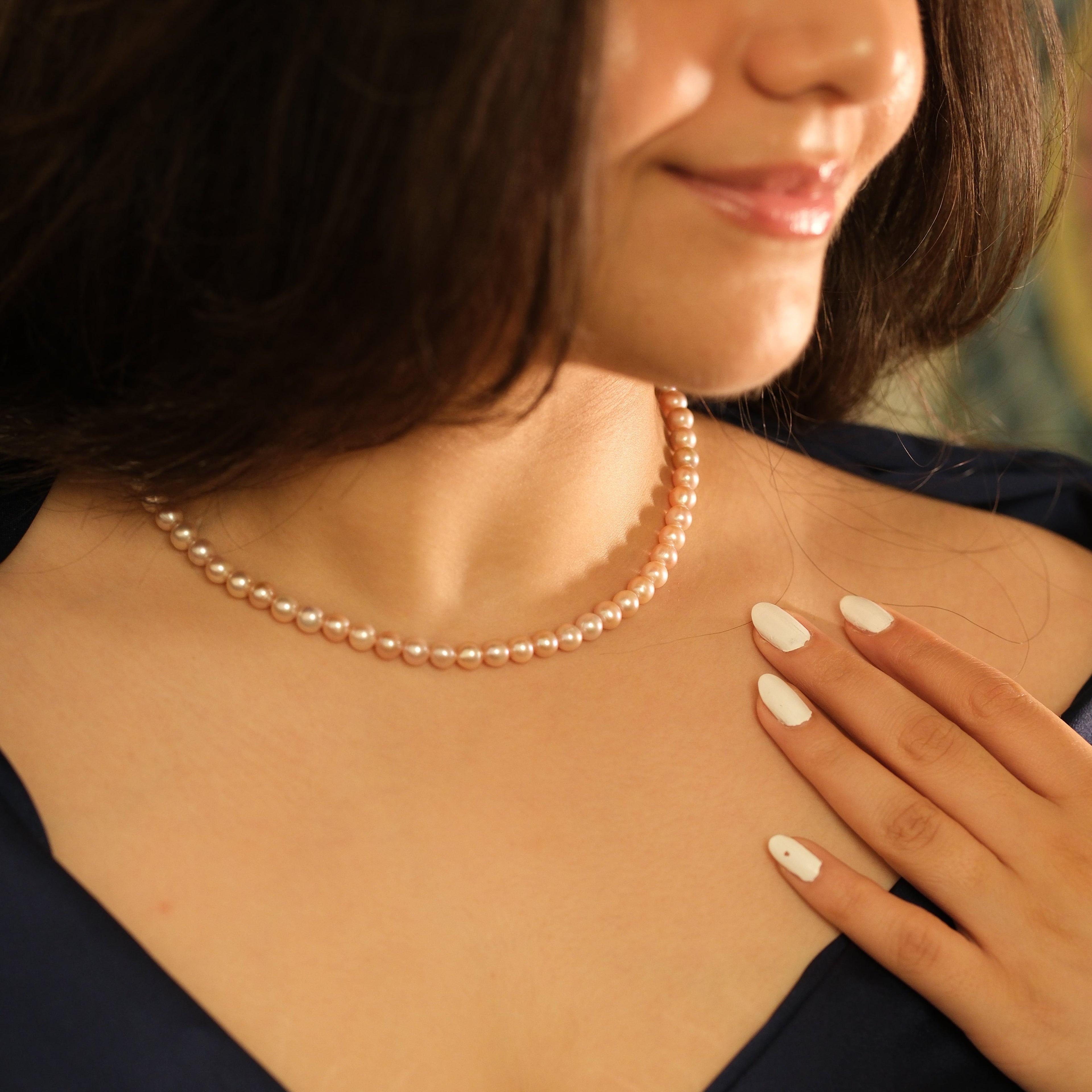 Vaasvi Blush Pearl set