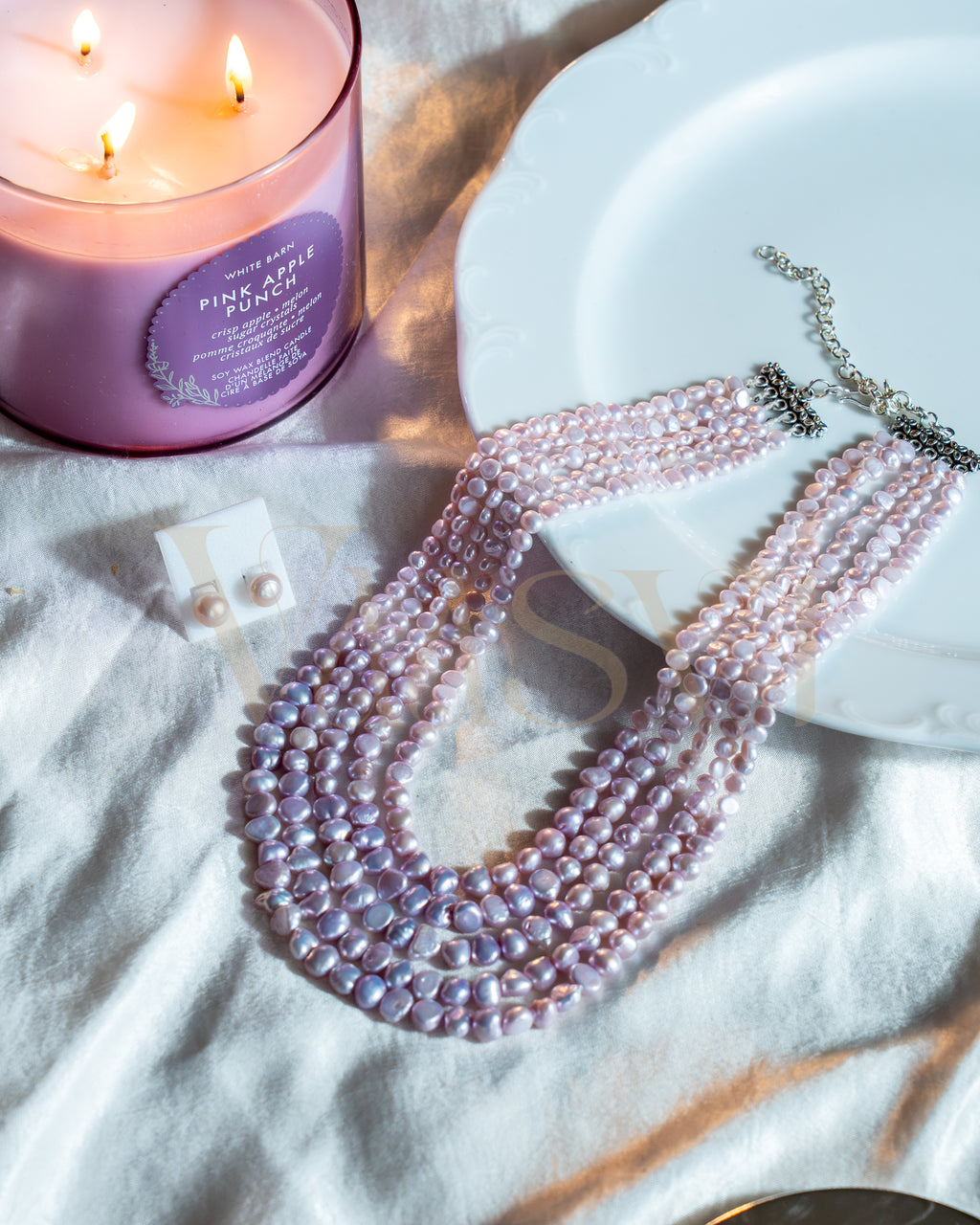 Lilac Aura Pearl Set