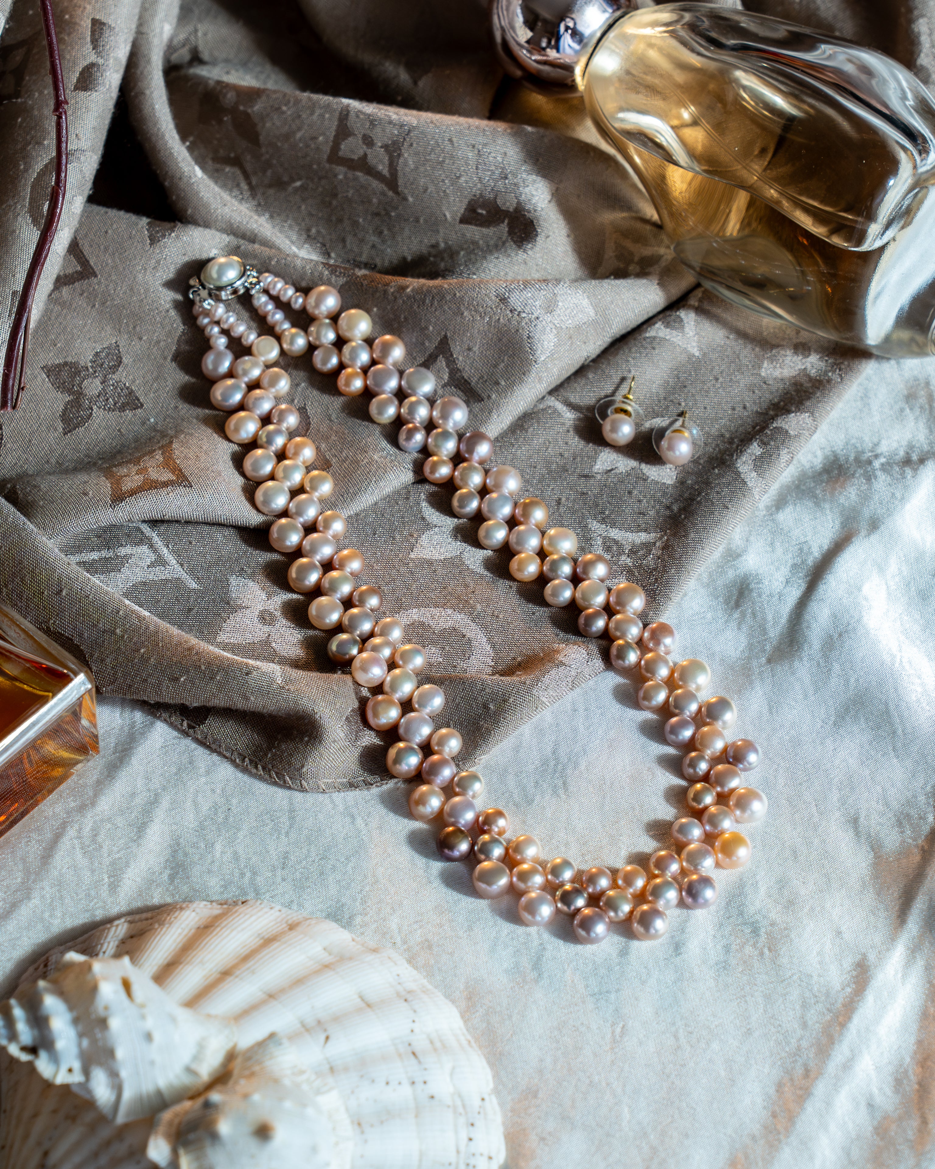 Ivory ZigZag Pearl Set